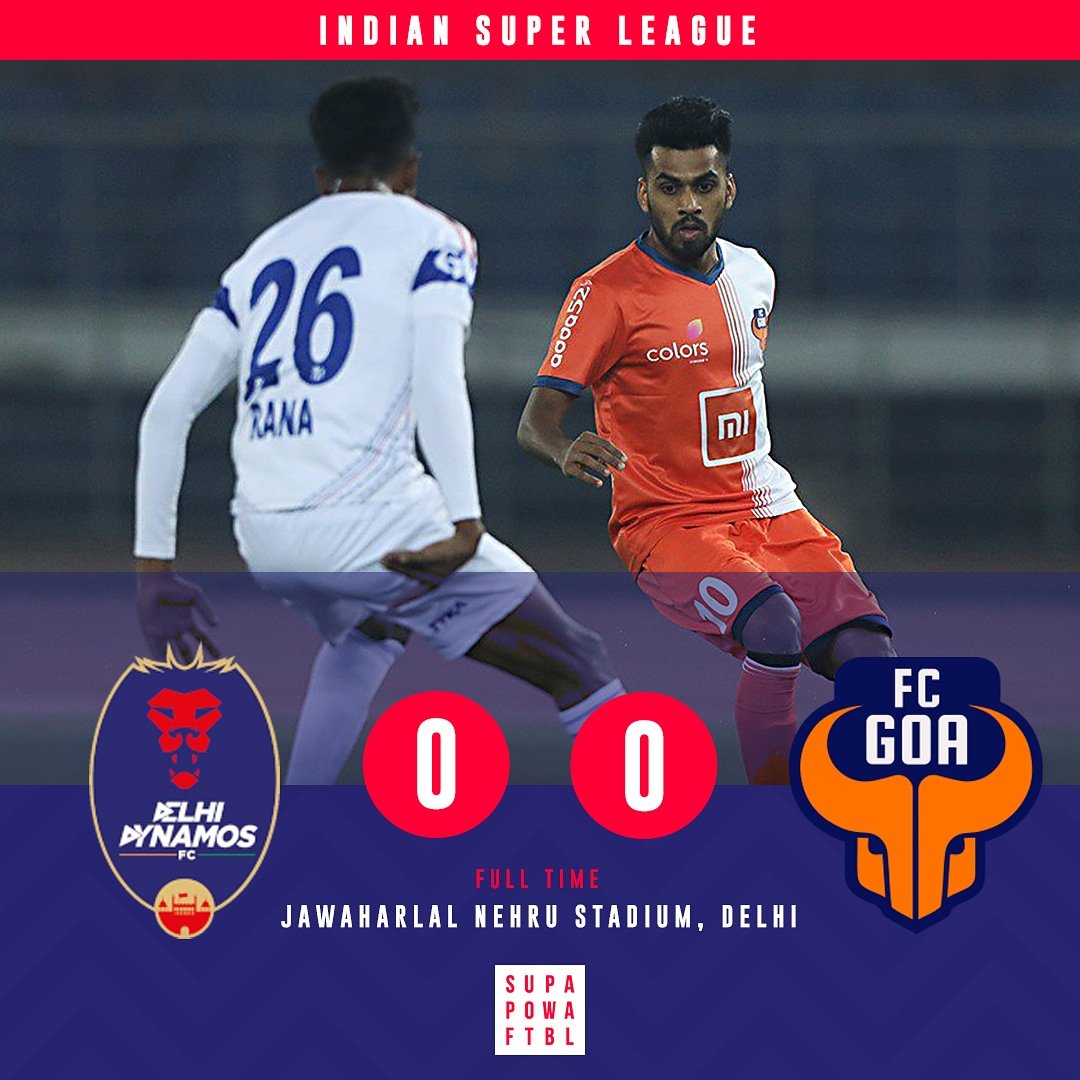 SuperpowerFb's tweet photo. It's ends at stalemate in the nation's capital! 🙌

#DELGOA #HeroISL #LetsFootball #FanBannaPadega #IndianFootball # https://t.co/1EjRaXxsfe