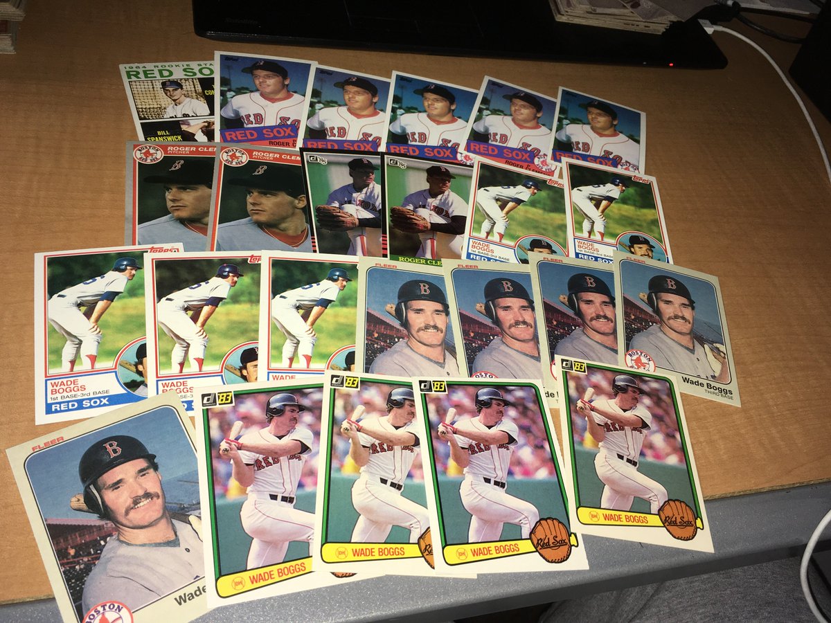 lanc_supcap3841's tweet photo. Some scores from local card show this weekend could not pass this lot up #rookiecards @wadeboggs @rogerclemens #kirbypuckett #tonygwynn #rynesandberg @RealMcCoyBreaks @joshevans5874 @5K_Collectibles @Markhoyle4 @handyslunch @EricDLussier @jca53057 
@vegitojedi @1013RadioBrady https://t.co/dyKUlKIV8H