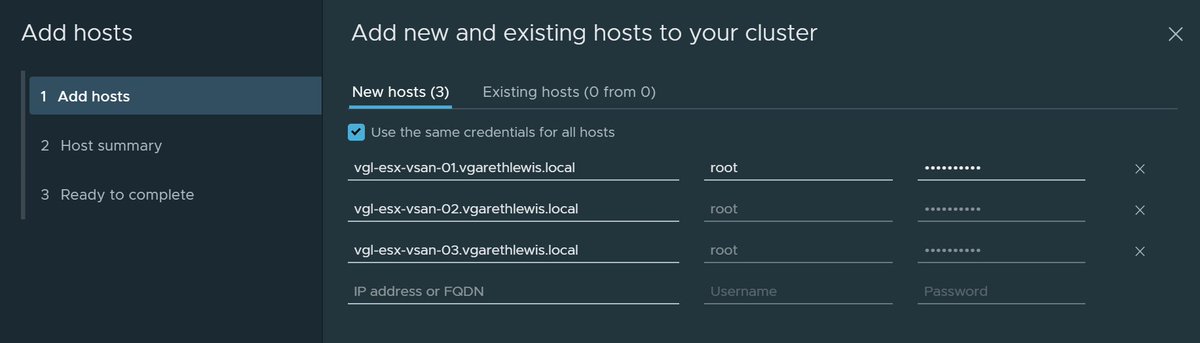 vGarethLewis's tweet photo. It's the little things...like being able to add multiple hosts thanks to vSphere 6.7 Update 1 #vSphere67update1 #vSphere #vExpert https://t.co/QPy2UBFMSy