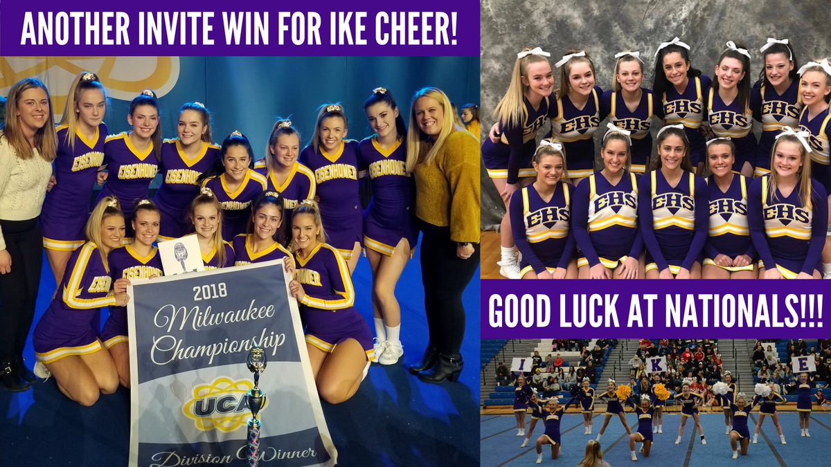 Congrats to <a href="/eisenhowrcheer/">Ike Varsity Cheer</a> on another 1st place finish on Saturday!!! Best of luck at Nationals this week!!!