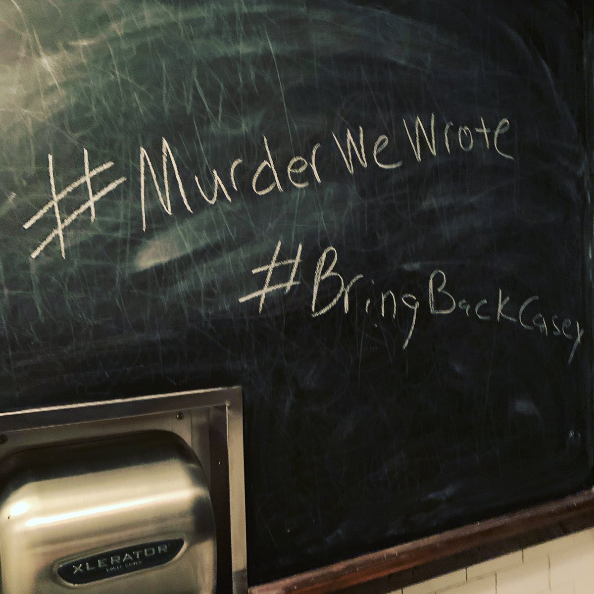 It’s not a $5 million commercial, but we did do some advertising during the Super Bowl. #murderwewrote #bringbackcasey #faketruecrime #truecrime