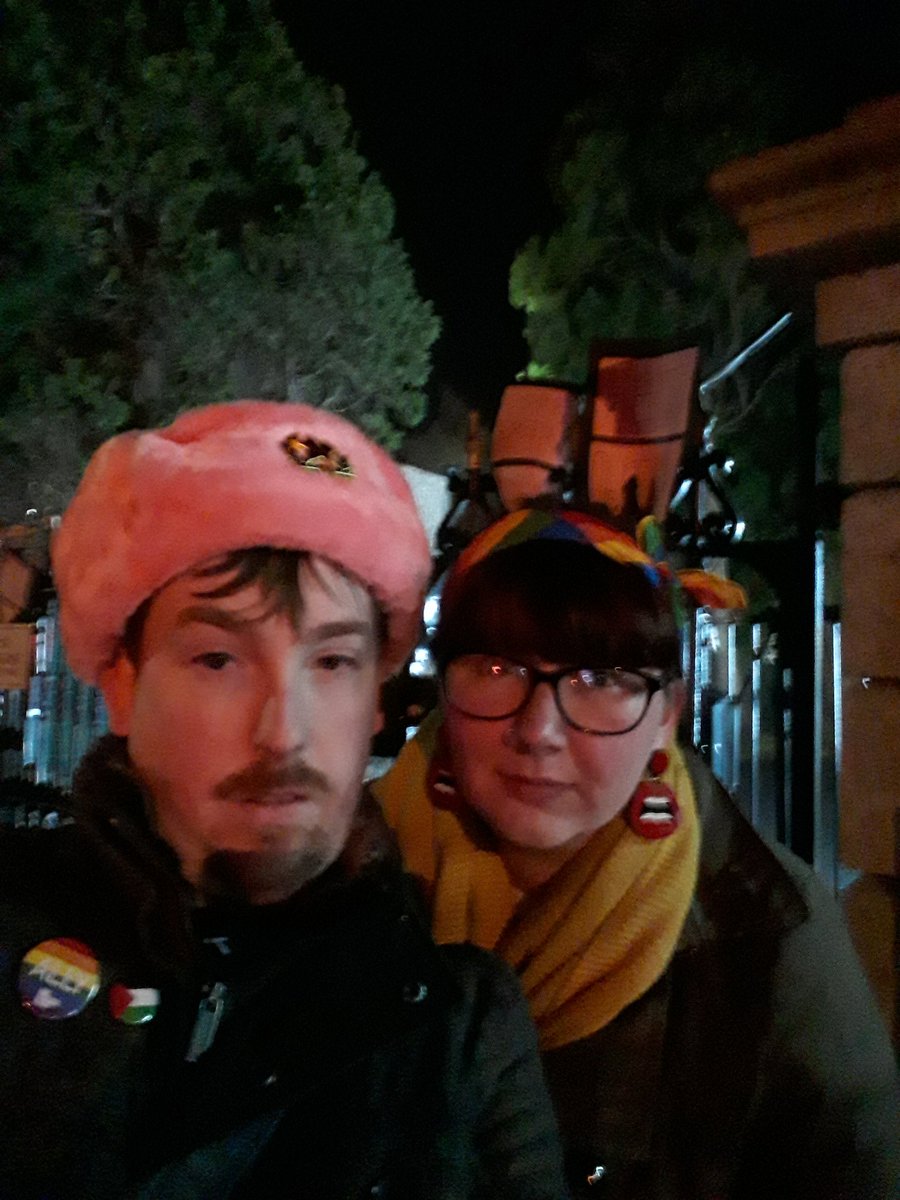 dereklaffan's tweet photo. Think we got there late but delighted to show solidarity with the Russian LGBT+. We will not stand for division @RuthOHagan1 @GCNmag #StandWithChechnya https://t.co/wJgUDVQaqI