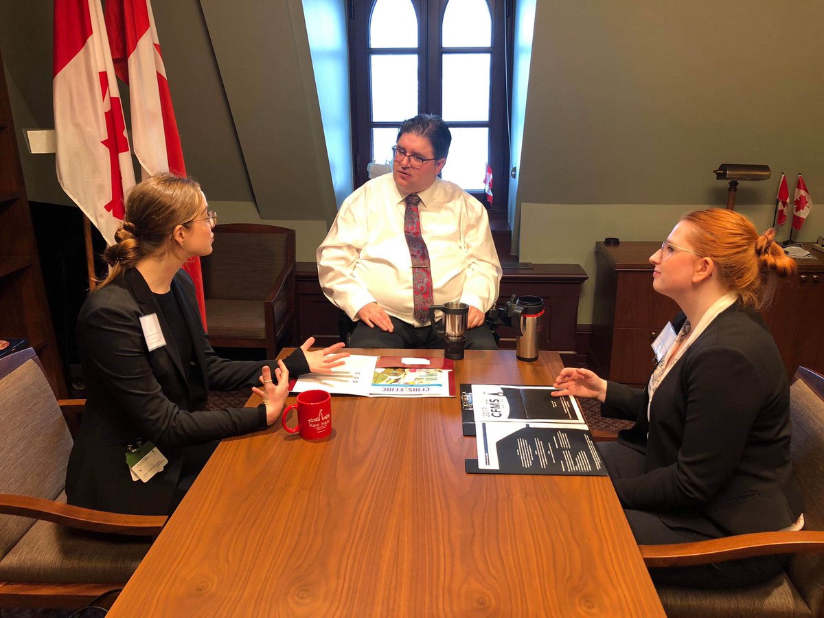 Thank you <a href="/kenthehr/">Kent Hehr</a> for the wonderful opportunity to meet today to discuss the <a href="/CFMSFEMC/">Canadian Medical Students</a>  Asks to improve #SeniorCare in 🇨🇦! #HowWeAdvocate #CFMSDayofAction