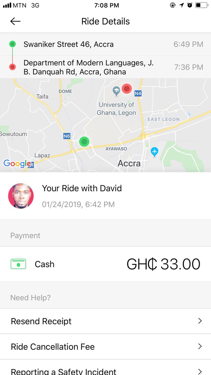 LegacyLoaded's tweet photo. On a Friday, driver moves in circles, complaining he’s not good at locating my destination and he’s GPS to is acting up. Ablelemkpe to UG. As we reach 👇👇 price bloat #taxifyproblems https://t.co/MbtrwgGHSx