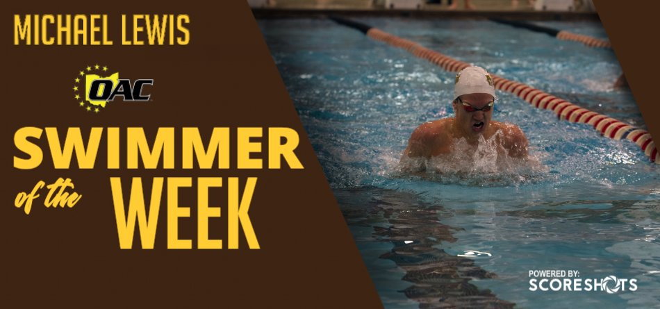 Men's <a href="/bw_swim_dive/">BW Swimming & Diving</a> freshman stroker Michael Lewis (<a href="/mikil__/">Mike Lewis</a>) Garners Second Career <a href="/OHAthleticConf/">Ohio Athletic Conference</a> Swimmer of the Week Accolade bwyellowjackets.com/x/ufg53