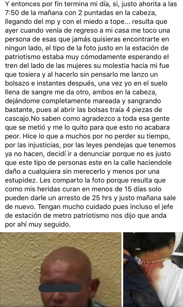 SM_Chapultepec's tweet photo. Vecinos 🚨 necesitamos testigos p denunciar y retener a este individuo en la cárcel, quienes hayan visto cualquier cosa relacionada con ataques a mujeres en San Miguel Chapultepec, Tacubaya, Escandón, Daniel Garza,Condesa #NiUnaMenos #NiUnaMas esta semana atacó por el #Mocel https://t.co/kHk9LWLZF1