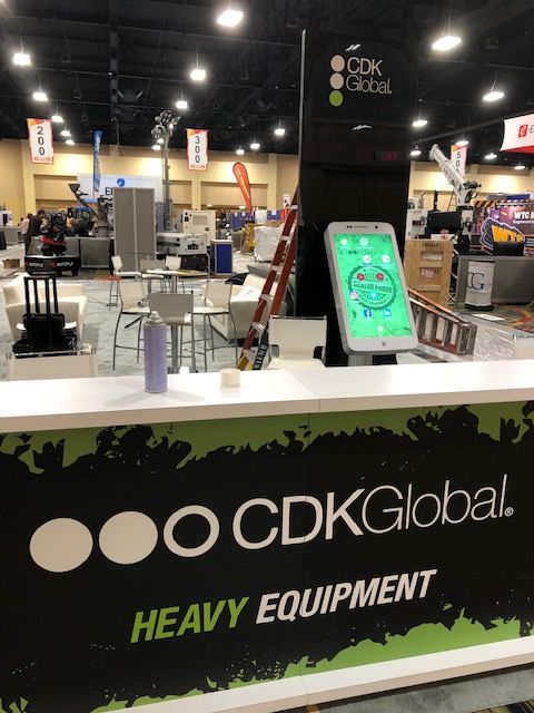 CDKGlobal's tweet photo. We're working hard to get the CDK Global booth at #CONDEX all set up! Team CDK Global will be ready to talk with you tomorrow and help you navigate through your obstacles in the heavy equipment industry. Come meet us at booth 201 to learn more. #CDKatCONDEX https://t.co/f24mJOot4z