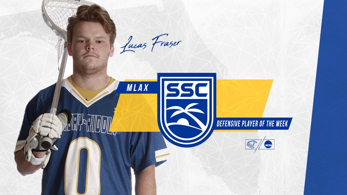 And another big congrats to <a href="/lfraser7916/">Lucas Fraser</a> for claiming <a href="/D2SSC/">Sunshine State Conference</a> Defensive Player of the Week accolades! #GoERAU