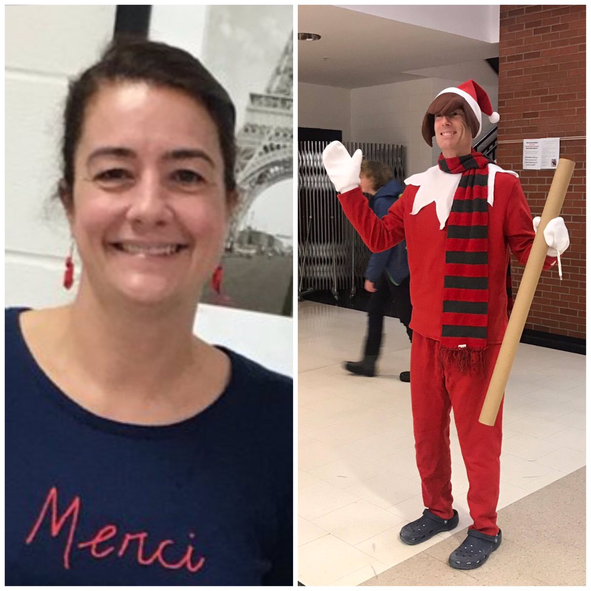 Congrats CFMS December &amp; January Teacher Features Madame Briggs and Mr. Brown! Students know that the both of you care and try to have fun.  You care about kids and always try to help them. #CFEVS #MissionPossible