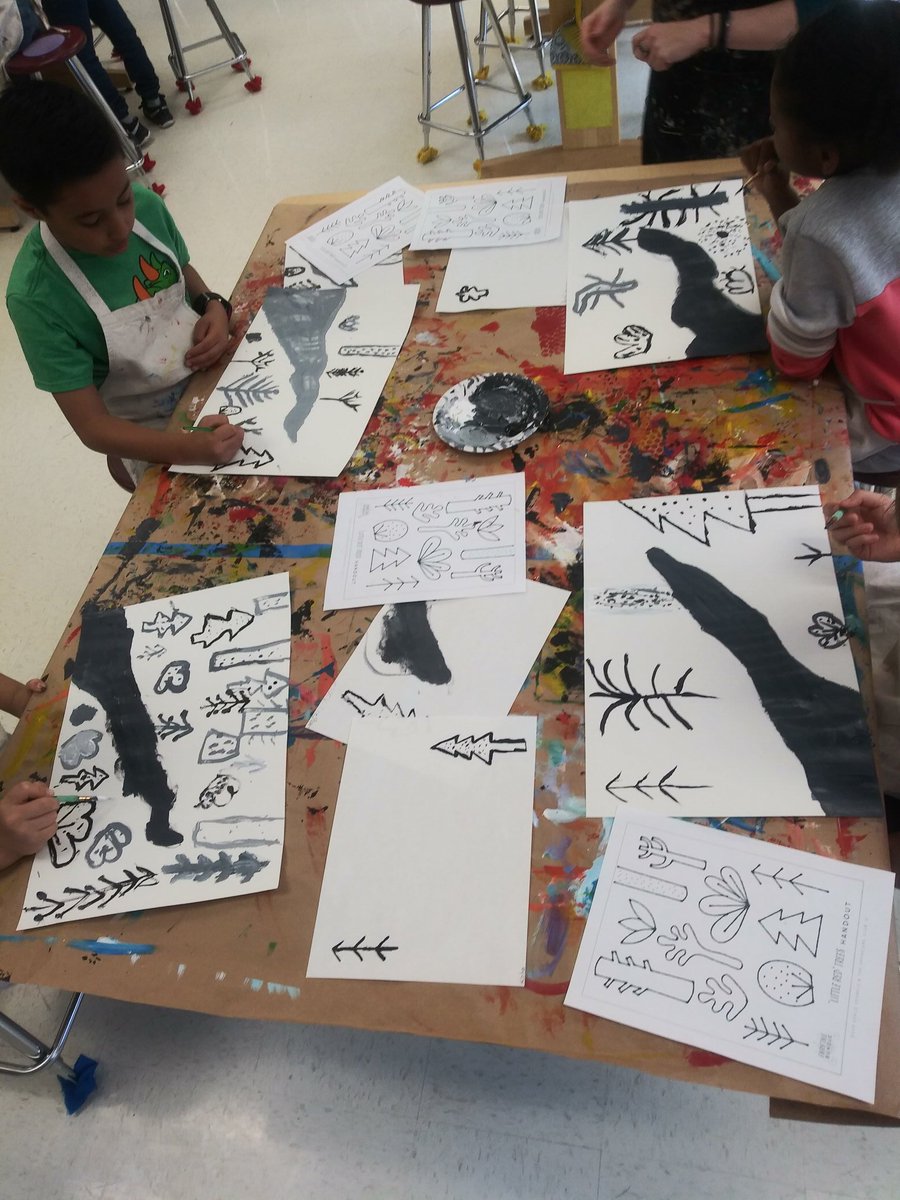 UAlvarez's tweet photo. Language Rich Art Lessons! @bonnertylerisd @shumake_julie @GoghGwen #sentecestems #7Stepsinaction https://t.co/6htefljW3f