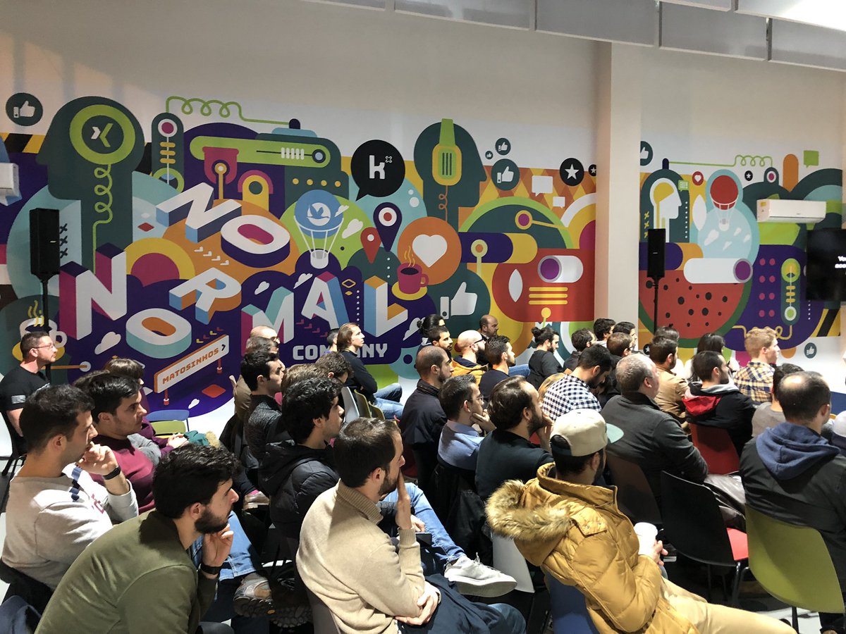 First of hopefully many community meetups at our new office in Matsinhos: <a href="/cocoaheadsporto/">CocoaHeads Porto</a> #XINGFest