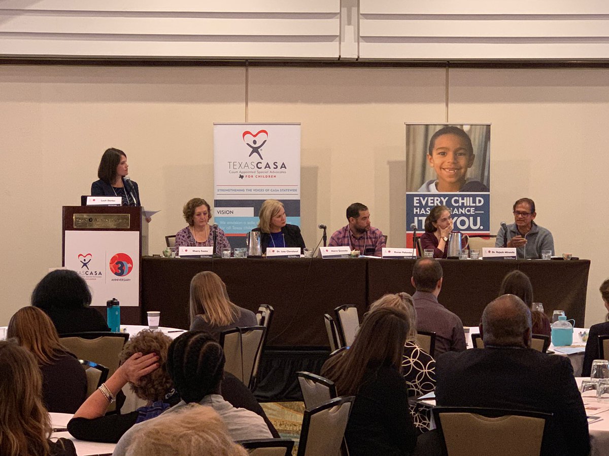 TexasCASA's tweet photo. Our first panel of the day, Substance Use &amp; Abuse: Moving the Conversation Forward, is underway! Our panelists are discussing ways we can better serve Texas children and families affected by substance abuse. #txcasaprimer https://t.co/0YCLd8OzTV