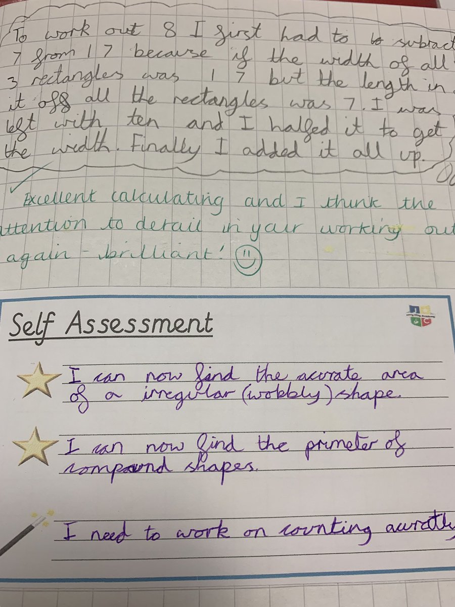 JCAWakefield's tweet photo. Some great examples of self-reflection, reasoning &amp; developing self regulation skills for future learning in Maths. #DeepLearning #JCAYear5 @WhiteRoseMaths https://t.co/2BvSQ36YlI