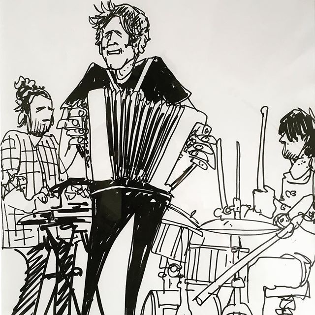 _bat_music's tweet photo. -bat- en concert croqué par Bauer au festival de chanson de Risoul 2019. https://t.co/QYZDO9AYUJ