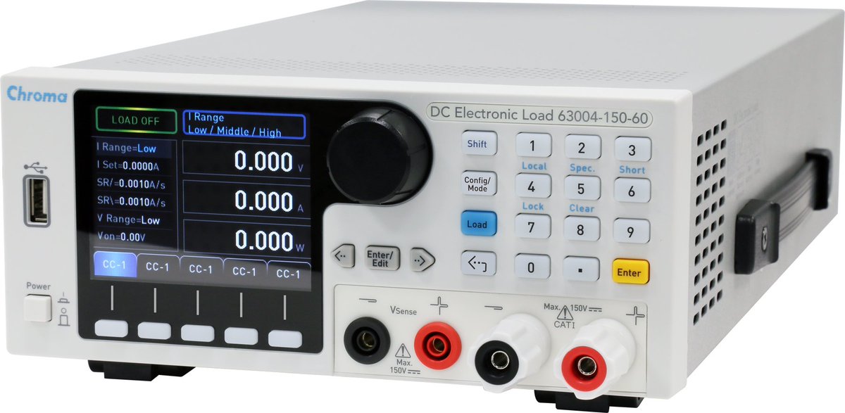 Chroma_USA's tweet image. Reliable, precision DC loads primarily designed to test switching power supplies, A/D power supplies, power electronic components, adapters, batteries and chargers. #dcloads

Get all the specs on our 63000 DC Electronic Loads: bit.ly/63000DCLoad