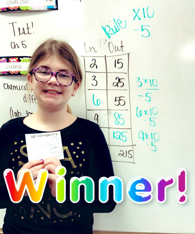 McTeacher5's tweet photo. #brainteaser #winner #homeworkpass #mcconkeymonsters #4teamvalley https://t.co/3AndzanRBq