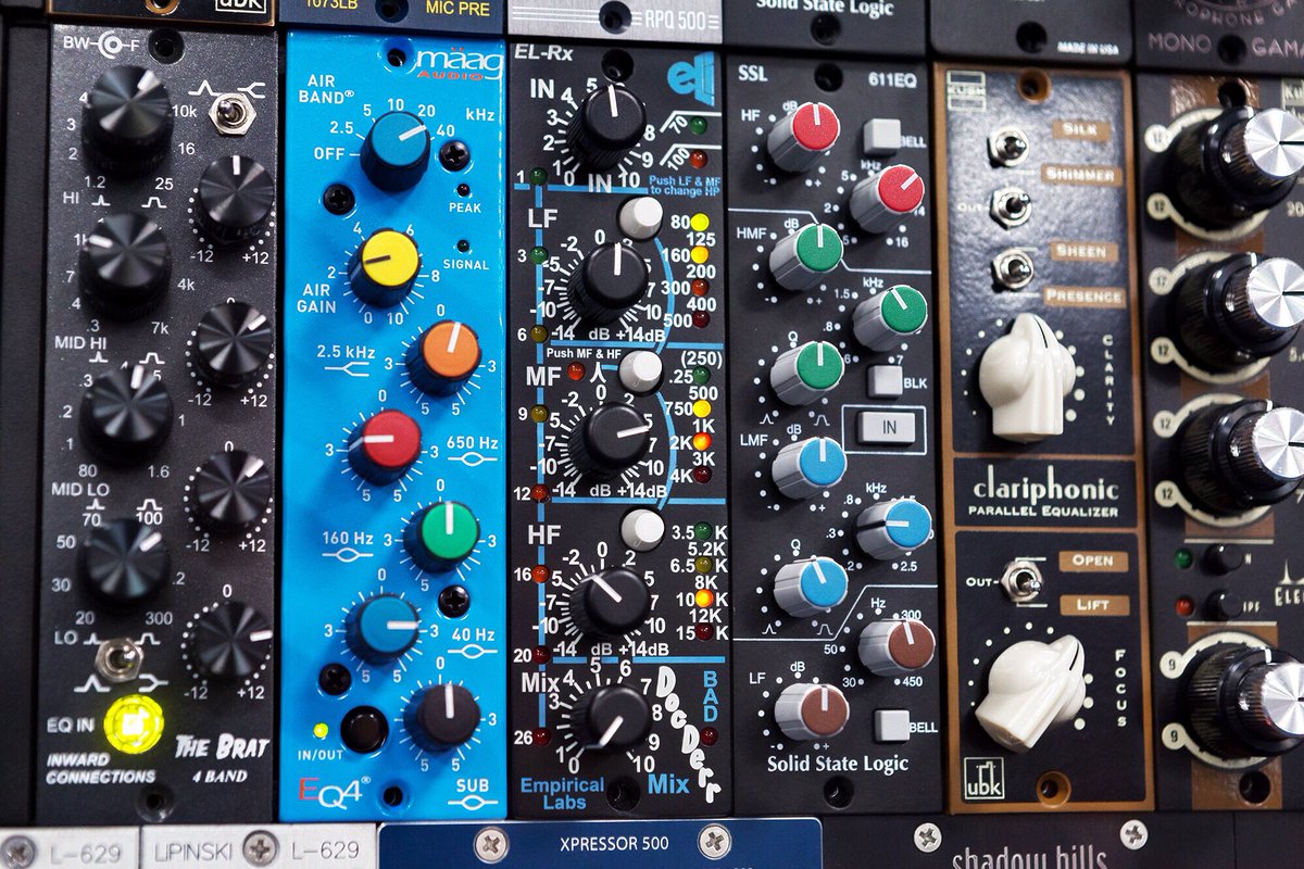 Studiocare's tweet photo. Check out this fine selection of New and Used #500Series rack modules

Competitive worldwide shipping.

#InwardConnections #TheBrat 4-Band #Parametric #EQ
#MaagAudio #EQ4
#EmpiricalLabs #DocDerr #ChannelStrip
#SSL 611EQ E-Series EQ 
#KushAudio #Clariphonic
#Kush #Audio #Electra https://t.co/JhgtWHklgI