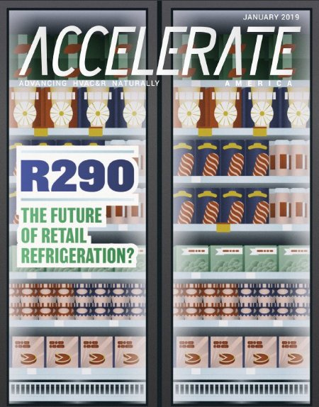 Hussmann's tweet photo. Check out the January issue of Accelerate America, published by @shecco. This issue focuses on R290 and features a story on our MicroDS system (page 39). https://t.co/P7oDlpDrKR #MicroDS #R290 #refrigeration #propane https://t.co/nBtlqed9Wg