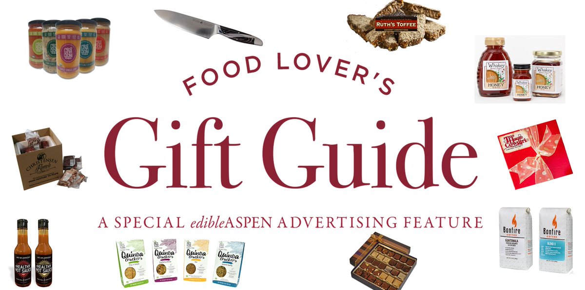 Here are some #ValentinesDay gift ideas for your favorite food lover! goo.gl/W33Hzd
<a href="/theginacucina1/">GinaCucina</a> <a href="/ruthstoffee/">Ruth Phippeny</a> <a href="/SerendipityCoco/">SerendipityCoCo</a> <a href="/TahoeKitchenCo/">Tahoe Kitchen Co</a> <a href="/BonfireCoffee/">Bonfire Coffee</a> <a href="/PitLiquor/">Pit Liquor</a> <a href="/WoodyCreekDisti/">WoodyCreekDistillers</a> <a href="/NewBeatFoods/">Trish Kurnik</a> <a href="/SkiBumSpices/">#TheHealthyHotSauce</a> <a href="/ediblestories/">Edible Communities</a> #valentinesgifts #foodlovers
