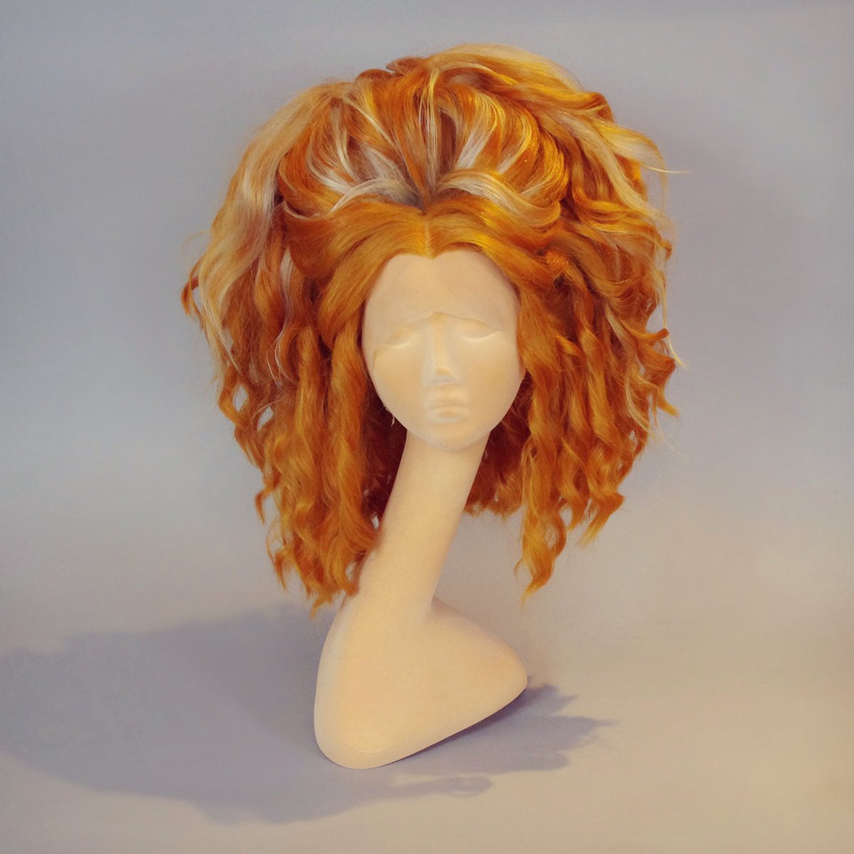 Custom styled ginger lace front wig #wig #lacefrontwig #dragqueen #dragrace #rpdr #dragraceuk #hairstylist #hairgoals #london #gayuk #queer #queerart #ginger #bighair #wigchapel