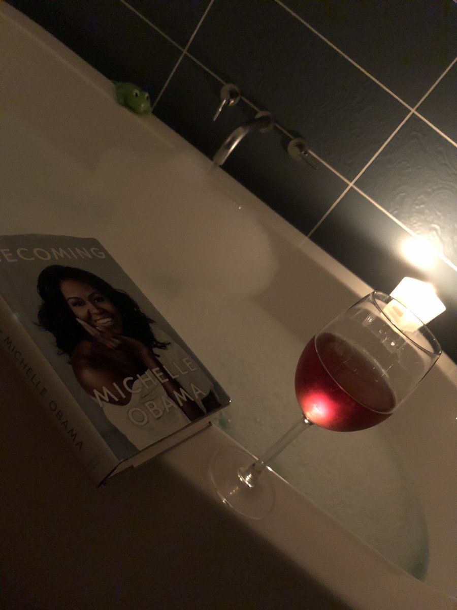 Yvetteajc's tweet photo. Me time!!! Finally the presidential campaign begins. I remember staying up all night watching the results and telling my dad ‘he will win! You will see a black US president in your lifetime!’ @MichelleObama #besupportivenotarobot https://t.co/BsxTR653RC