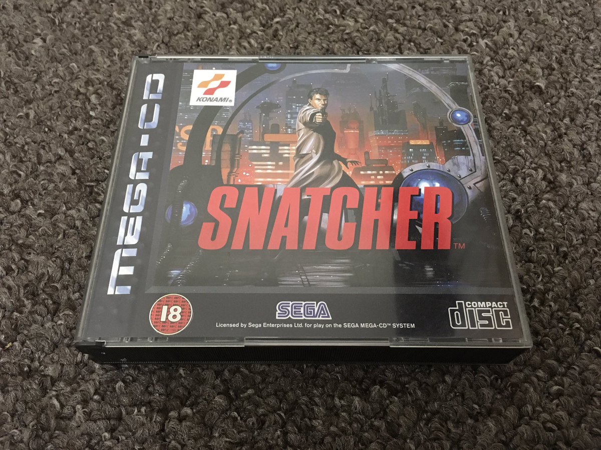 Snatcher for the Sega Mega CD. The tears in the rain monologue comes to mind in more ways than one. #MegaDriveMonday #MegaCDMonday