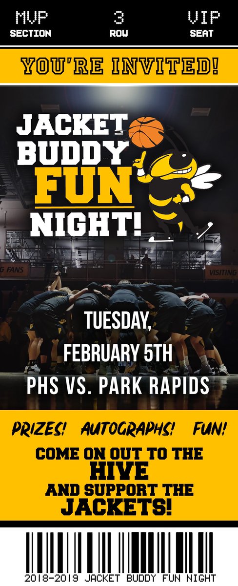 carljeffmorris's tweet photo. Let’s get the word out and everyone come out and support boys basketball as they take on Park Rapids, give out prizes &amp; sign autographs!! #BDE #perhamhoops @dcresap05 @PerhamWDCSports @YellowjacketAD @Lakes995sports https://t.co/r7PxUH9zMs