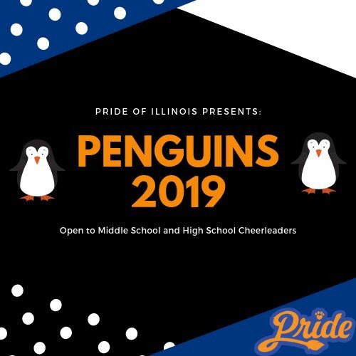 CheerwithPride's tweet photo. Sad that school cheer is over?  Join the Pride Penguins!  Penguin Open House this Wednesday 6-7:30.  Don't miss it! https://t.co/4MMAI0625o