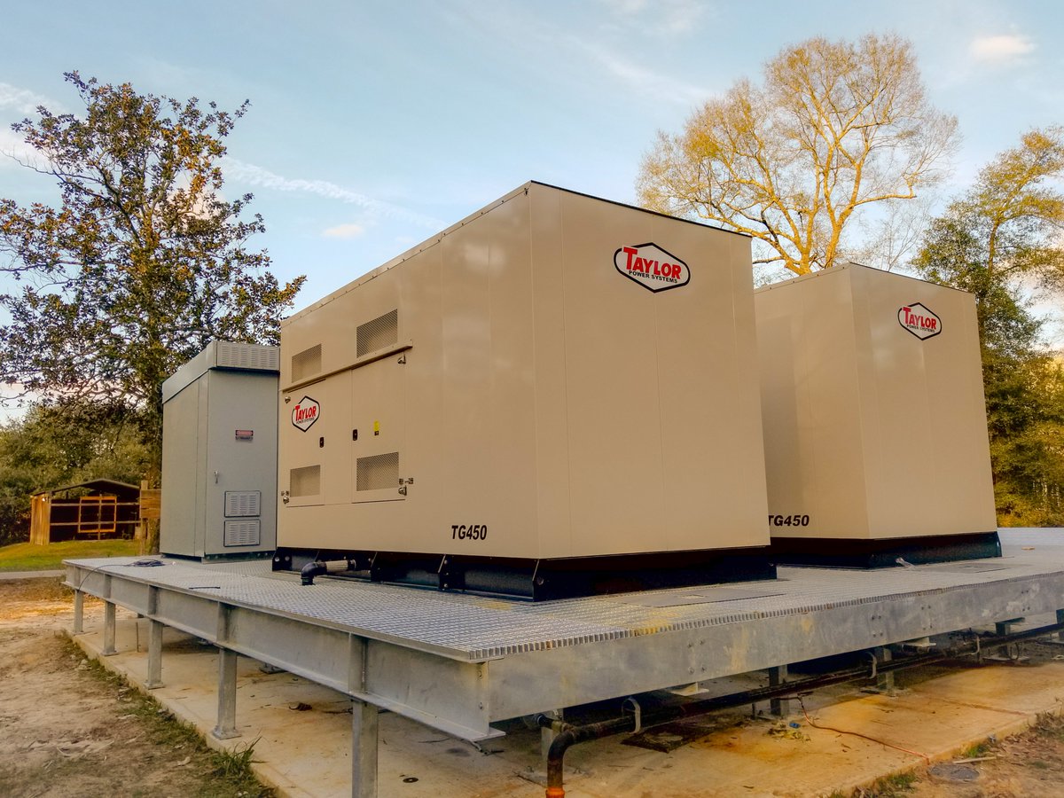 TaylorPowerSys's tweet photo. Last week these beautiful twin TG450 Standby Generators were installed at St. Joseph Abbey in St. Benedict, Louisiana. Taylor Power offers a full line of standby generator sets providing dependable power under all conditions. #TaylorPower https://t.co/w4kR7EiqmG