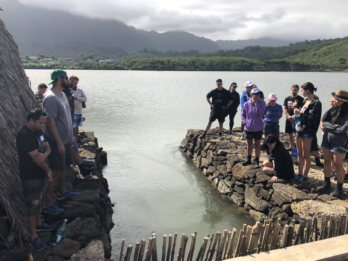 BreaMRose's tweet photo. Great discussions on indigenous innovation @thepurpleprize #ppkickoff19 and hands on with @PaepaeoHeeia on harnessing the intersections between people, land, ancestral heritage &amp; science to address 21st century challenges. Mahalo @purple_maia for your work! https://t.co/8YEP8jNMGq