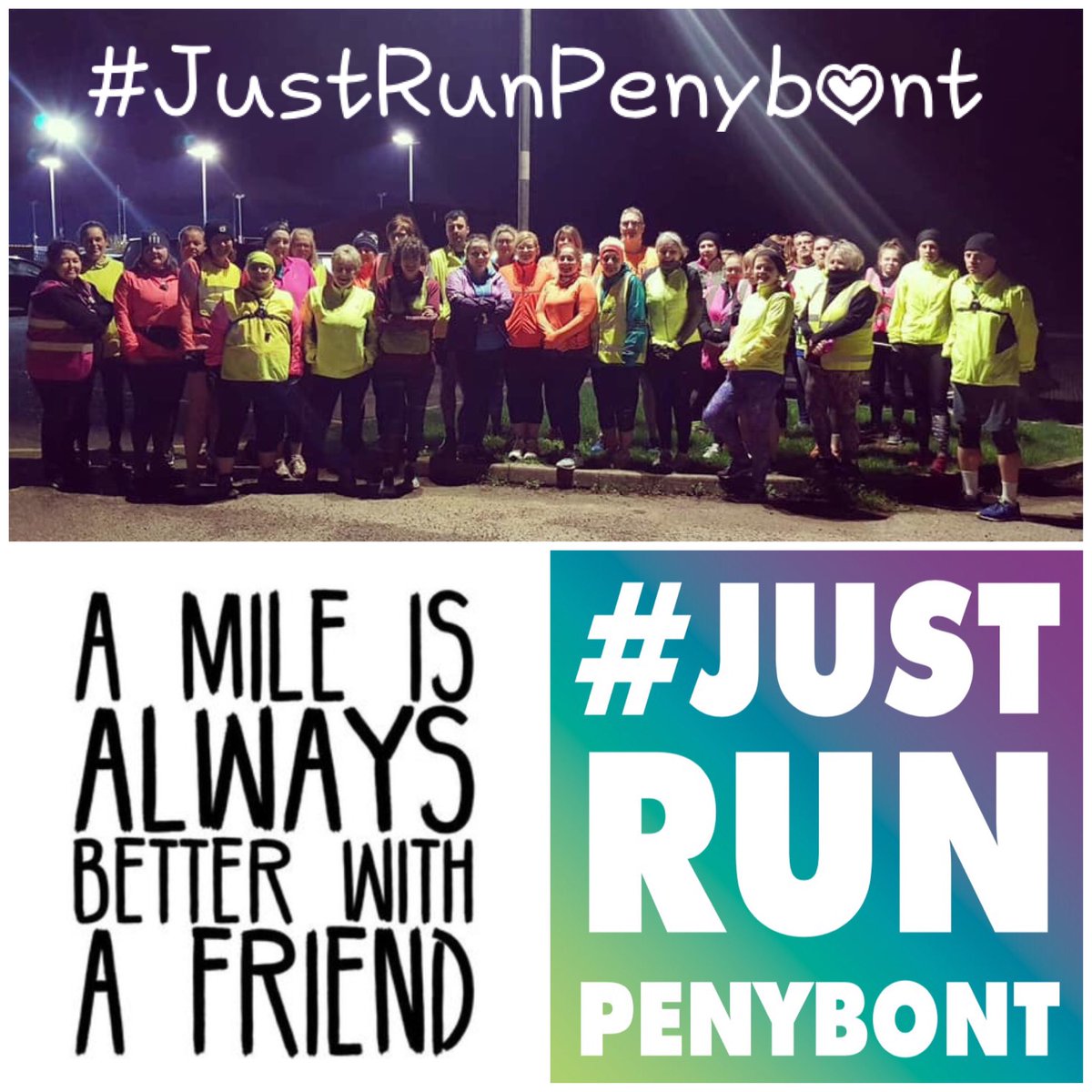 justrunpenybont's tweet photo. Looking to join a social running group??? Come &amp; join us for a run this week. We have a beginners, a 3k or 5k group to choose from. We meet on Tuesdays &amp; Thursdays at Penybont Football Club, Bryntirion at 7.30pm. All sessions are FREE!! #RunWales #runningbuddies #getactive #run https://t.co/E3brt5Ze5R