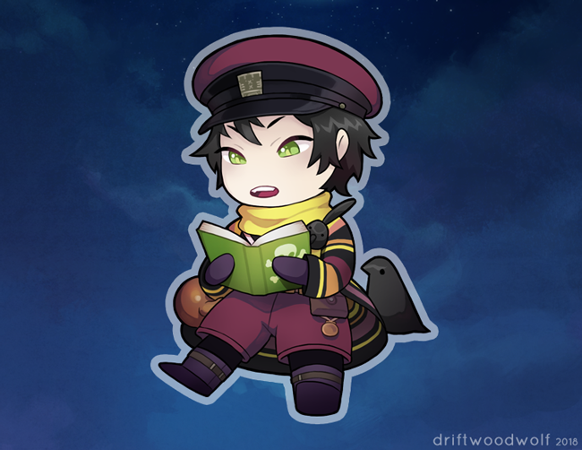 driftwoodwoof's tweet photo. フラジールファンジン @FragileZine に描かせていただいたアクキー✨

Here's the Crow charm I drew for the zine! #fragiledreams #chibi #イラスト #クロウ #デフォルメ https://t.co/TSNO0rOo8S