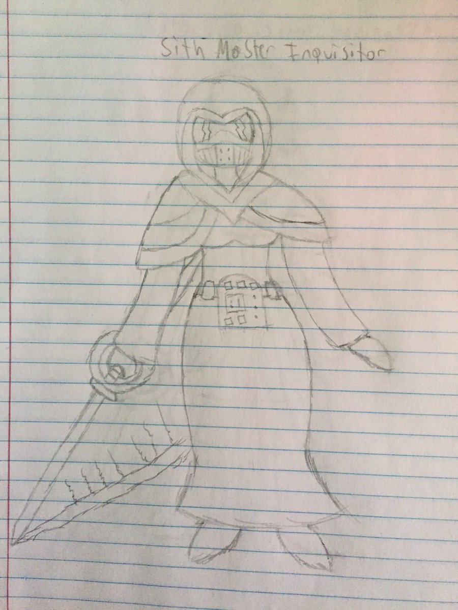 MSpecter2's tweet image. Finally caught up to @cosmovarietyhr Star Wars campaign and loved the introduction to the inquisitors. Wanted to try drawing them since I enjoyed what they did in the story. Really hoping they show up again in the future.
