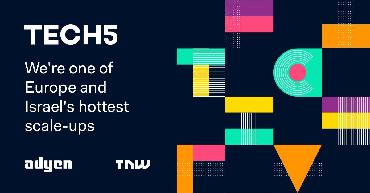 Trots! We zijn geselecteerd als een van de meest veelbelovende scale-ups in Europa als onderdeel van <a href="/Adyen/">Adyen</a> en <a href="/TNW/">TNW Top Stories</a>'s #tech5 🍾

thenextweb.com/business/2019/…