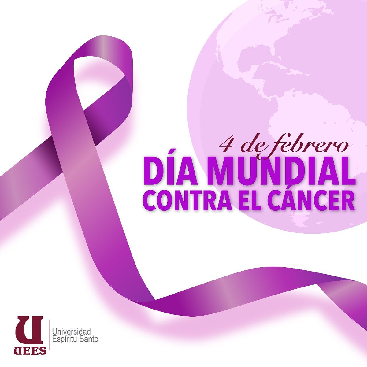 uees_ec's tweet photo. Hoy 4 de Febrero se conmemora el #DíaMundialContraElCáncer 
Un abrazo solidario a todos los que padecen y batallan contra esta enfermedad. #UEES https://t.co/hLlFiTpT9T