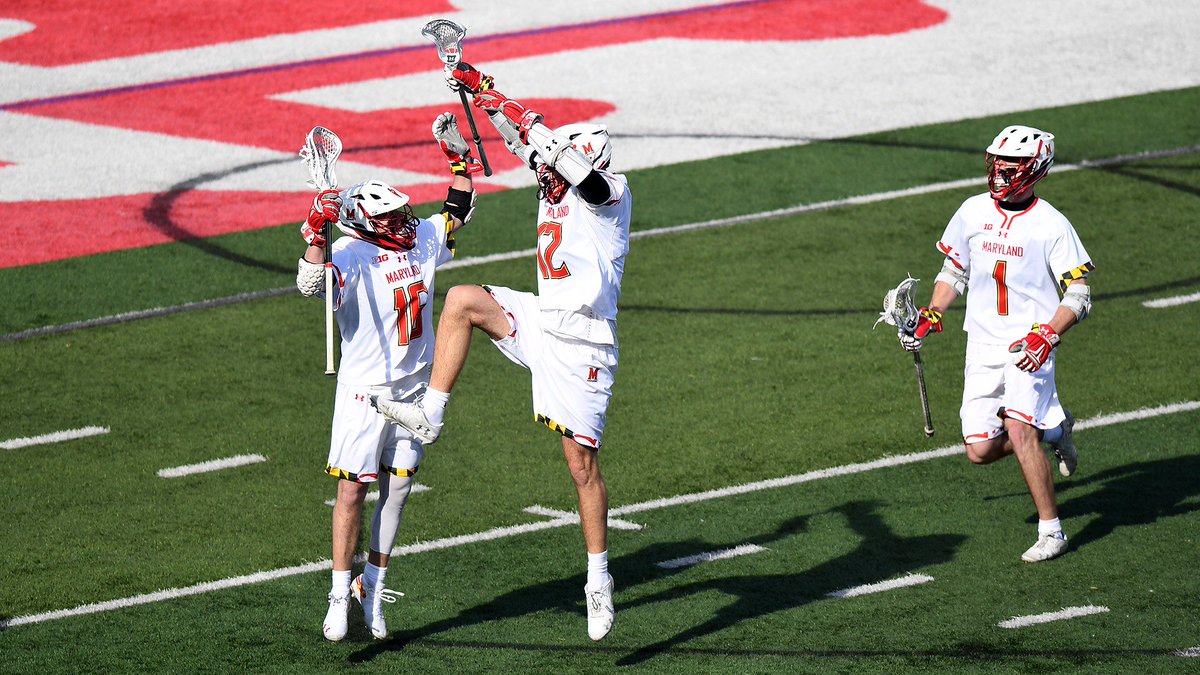 NCAALAX's tweet photo. 📊 Vote for the #NCAALAX photo of the week! 

Option 1 – @UtahLacrosse first DI game 
Option 2 – @FURMANMLAX Carson Sorrells dive
Option 3 – @RUmlax Adam Charalambides celebration
Option 4 – @TerpsMLax A. DeMaio and L. Wisnauskas celebration https://t.co/9l9PDiP2eJ