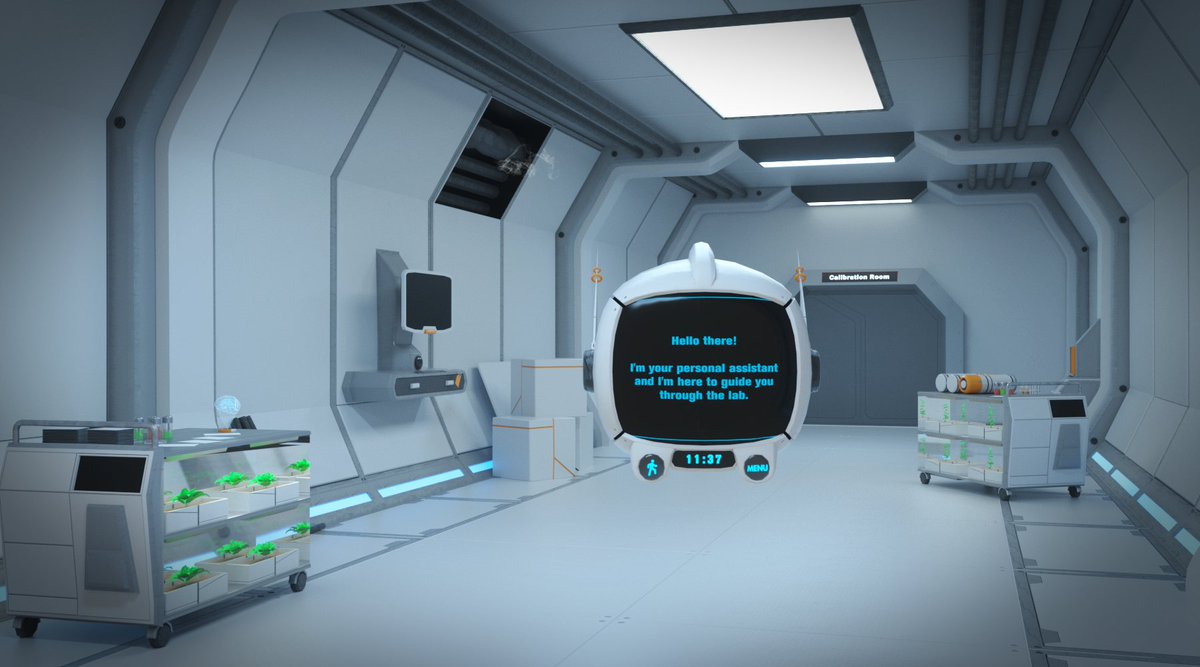 Virtuleap's tweet photo. A peak into our upcoming "Attention Lab" VR app, which features a series of gamified experiments that teaches users about how their brains work. Each experience is powered by biometric algorithms that translate body language into meaningful insights about the human condition. https://t.co/Jsn7Udze9m