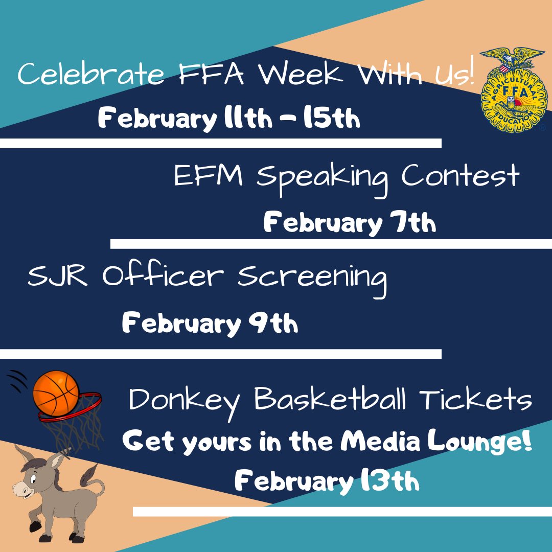February is going to be a busy month!! Get ready for awesome activities and great opportunities to earn FFA Points! #discover