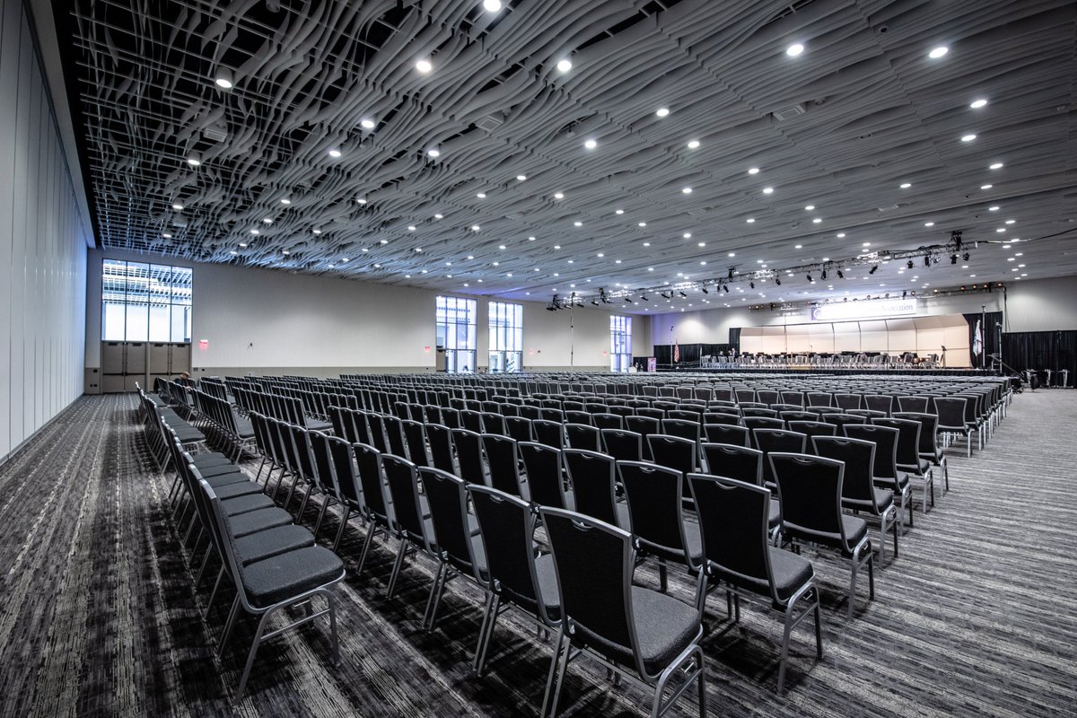 CLEconventions's tweet photo. We're already missing the angelic voices and our #ballrooms set with choir risers, anxiously awaiting for talented musicians. Thank you @OMEAOhio for choosing #cleconventions as your host venue for #OMEAPDC. We hope to compose another #event in #cleveland with you again! https://t.co/QgdBGRNKIP