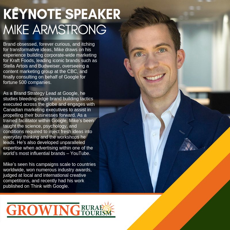 GRTConference's tweet image. Meet Mike Armstrong! #GRT2019 #Tourism #Alberta #Camrose #investinyourself ow.ly/6nIt50ktM10