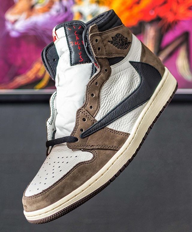 Use and emoji to describe the upcoming Travis Scott x Air Jordan 1. #kicksonfire 📸 @tzigner