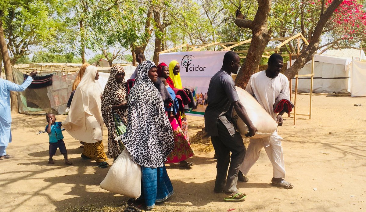 cidarnigeria's tweet photo. In sustaining humanitarian response @Cidar_Nigeria further intervened by distributing food and non-food items to 600 new arrival IDPs in #Dorocamp of #Maiduguri #NE_Nigeria with the support of philanthropist.@IOM_Nigeria @WFP_Nigeria @shelterNE @Food_Security_N @SabaRahman1010 https://t.co/USG1rvEm3C