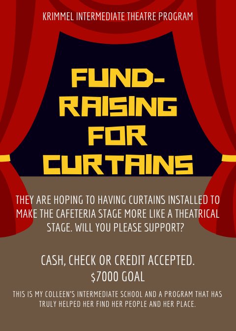 fjcurry's tweet photo. Please let me know if you can help.  They are a feeder school and this would benefit the performing arts at Krimmel Intermediate. https://t.co/NGHOie6kOy