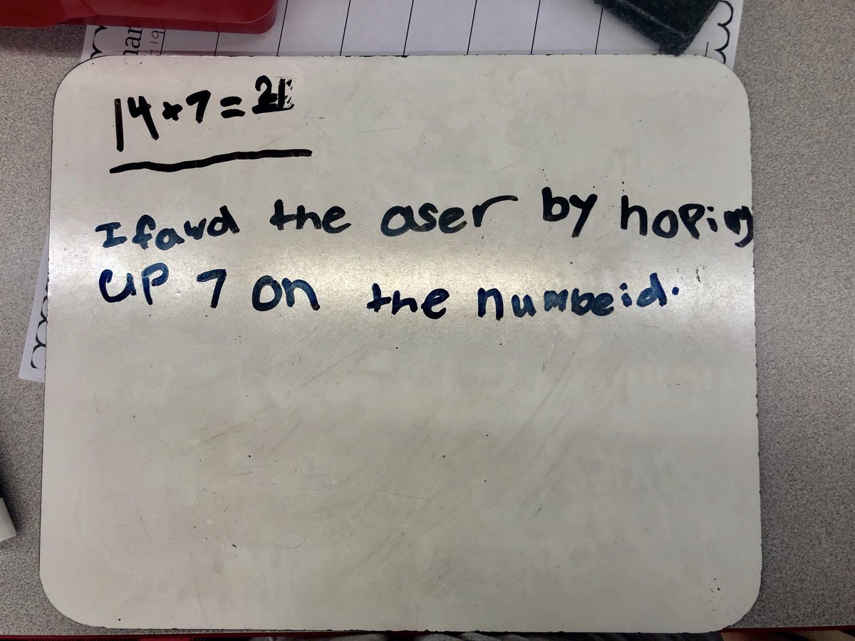 Ms_Burlew's tweet photo. We love walking around observing different strategies during math! It’s amazing to see all the different learners in one room! #room5rocks #MondaysInMath #firstgradefun https://t.co/6uhuIEArA9