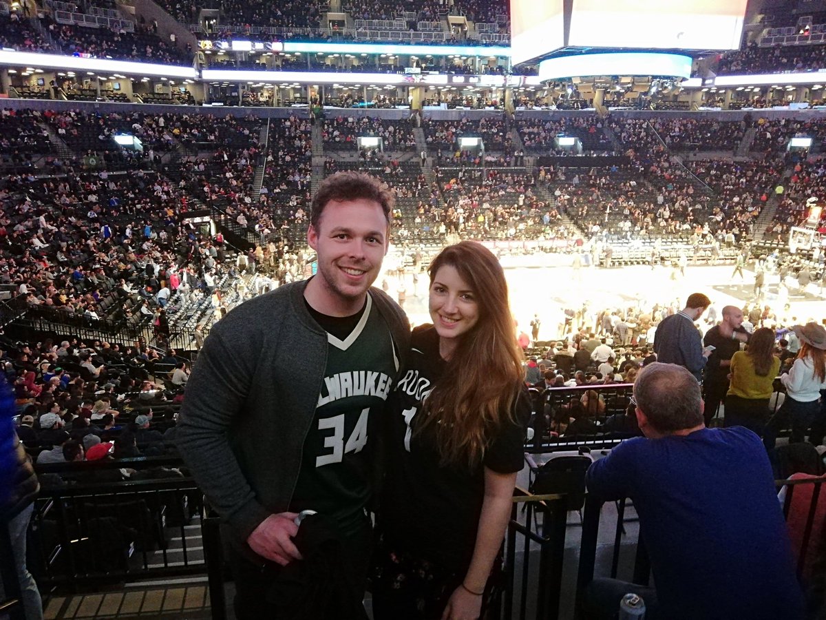 laurapw746's tweet photo. Bucks v Nets #WeGoBig https://t.co/VVTbTpvryk