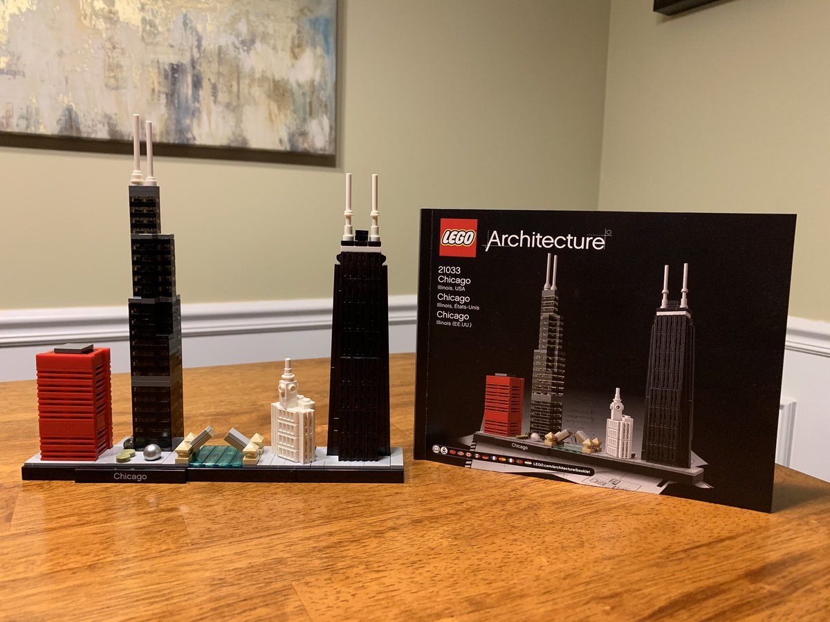 RSArtDesign's tweet photo. @LEGO_Group Architecture Chicago ✅! An early Valentine’s Day gift from my parents! Lol #LegoArchitecture #design #designer #interiordesign #interiordesigner #interiordesignstudent #student #lego #LegoArchitecture @ArchDigest @architectmag @InteriorDesign @DesignMuseum https://t.co/gxLfAZ7SxF