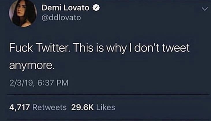 KEEMSTAR's tweet photo. How dare she insult twitter! I’m never supporting her again. And I’m not using her products! No black tar heroin for me boys! https://t.co/G31SkN2BtN