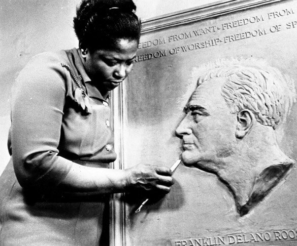#4: Selma BurkeIf you have any loose change....go in your pocket, grab a dime and flip it to the front. That’s the work of Selma Burke (honorary member of DST), the woman who created a sketch of President Roosevelt in 1944, which eventually inspired the Roosevelt Dime.