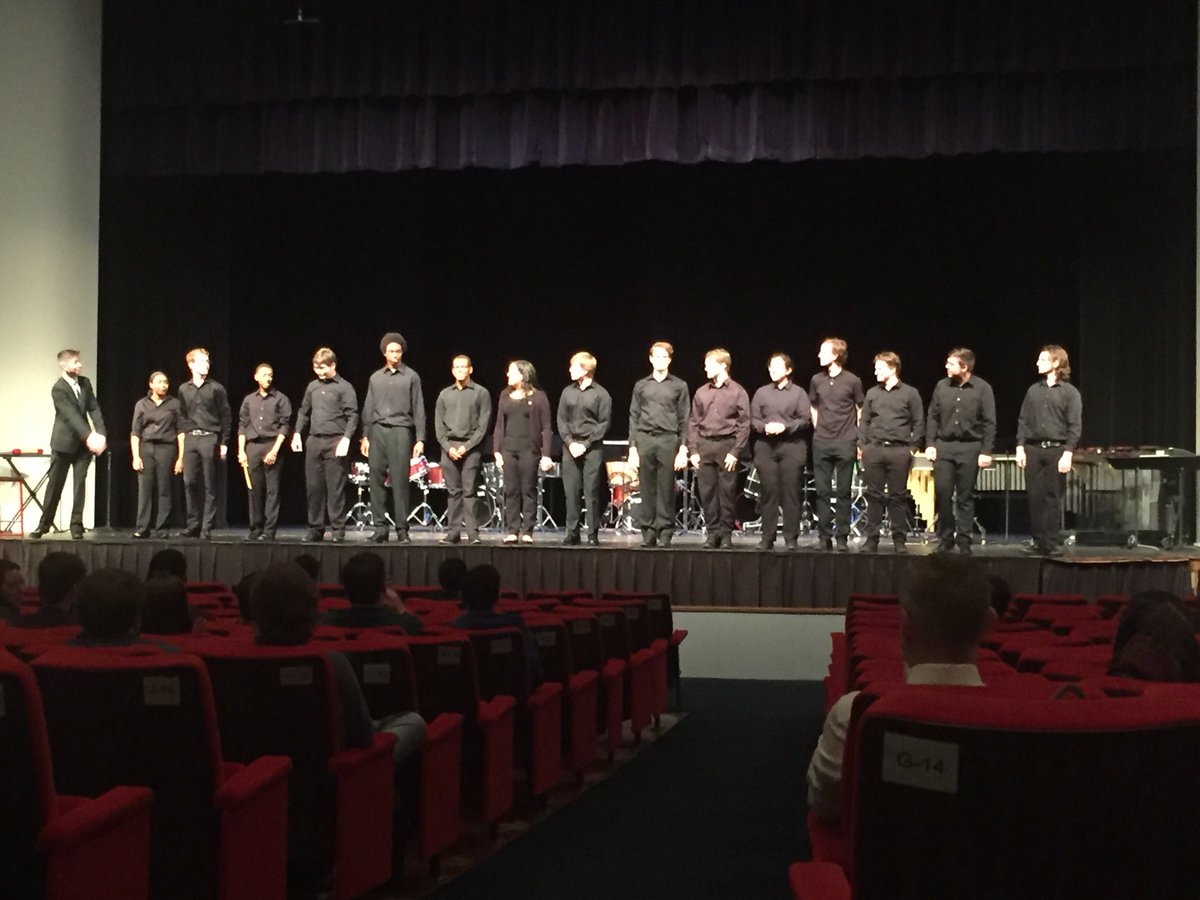dkaczv's tweet photo. Take a bow! ⁦@LATechMusic⁩ Percussion Ensemble performed at Howard Auditorium 2nite! Thank you Dr. Greg Lyons, Director. #DoNotSleepOnTheCoLA https://t.co/R0vxZZYwhX