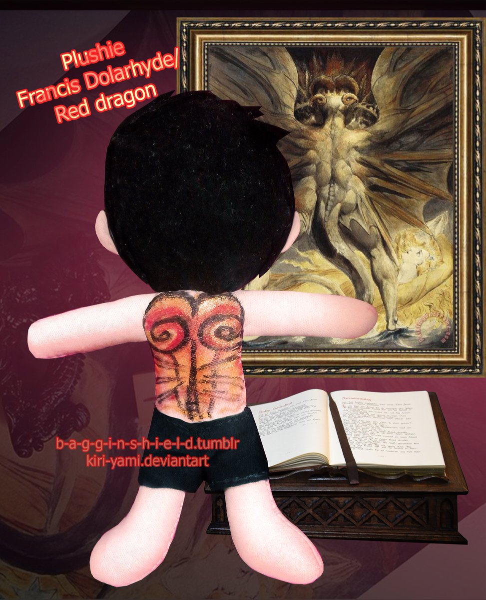 RichartinFan's tweet photo. Really hope to give the lil chibi #FrancisDolarhyde plushie to Mr #RichardArmitage the next time! It would be perfect it that's during another #RedDragonCon ๐ #Hannibal #RedDragon #Plush #autograph #chibi https://t.co/0HDZMfraqV